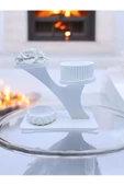 sharp&art  Dekoratif Özel Tasarım Beyaz Stand,saksı Ve Mumluklar (2 FARKLI MODEL SEÇENEĞİYLE...) - 1