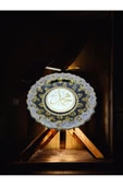 sharp&art  ALLAH (CC),MUHAMMED (A.S.) LAFZI YAZILI,EL İŞLEMESİ,YALDIZ VE SİMLİ ÇİNİ TABAK,3 FARKLI MODEL,30 CM - 4