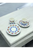 sharp&art  2 Kişilik Lale Devri Porselen Kahve Fincan Takımı... - 1