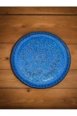 sharpart  Otantik Desenli Kabartmalı Seramik 8 Parça Kahvaltılık Ve Çerezlik Sunum Seti - 6