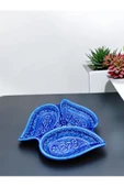 sharp&art  ÇEREZLİK,KAHVALTILIK SETLERİ,3'LÜ VE 6'LI SERAMİK KABARTMA DESENLİ 2 FARKLI RENK SEÇENEĞİ İLE... - 1