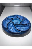 sharpart  Otantik Desenli Kabartmalı Seramik 8 Parça Kahvaltılık Ve Çerezlik Sunum Seti - 1