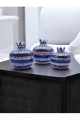 sharpart  Sharp&art Özel Ve %100 Detaylı El Işlemesi 3'lü Çini Nar Takımı...(12-10-8 CM) - 1
