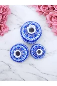 sharpart  Sharp&art Özel Ve %100 Detaylı El Işlemesi 3'lü Çini Nar Takımı...(12-10-8 CM) thumbnail 2