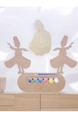 sharp&art  Türk Kahramanları Mevlana Ve Semazenler Büyük Boy Ahşap Hobi Boyama Seti,4 Farklı Model Mağazamızda - 3