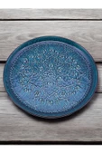 sharpart  Otantik Desenli Kabartmalı Seramik 8 Parça Kahvaltılık Ve Çerezlik Sunum Seti - 5