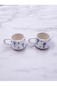 sharp&art  EL İŞLEMESİ DESENLER İLE BÜYÜK BOY, 2'Lİ ÇAY VE KAHVE FİNCANLARI,6 FARKLI SET SİZLER İÇİN... - 5