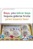 CerraCotta  Çini Kase Boyama Seti Seramik Ve Taş Boyama Sanat Setleri - 5
