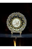 sharp&art  ALLAH (CC),MUHAMMED (A.S.) LAFZI YAZILI,EL İŞLEMESİ,YALDIZ VE SİMLİ ÇİNİ TABAK,3 FARKLI MODEL,30 CM - 8
