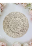 sharp&art  12 Farklı Model 20 Cm Ahşap Mandala,okul Aktivite,sanatsal Eğitim Hobi Seti (6LI BOYA VE FIRÇA SETİ) - 1