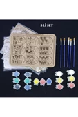 sharpart  sharp&art Ahşap Toplama ve Çıkarma Boyayarak Öğrenme Aktivite Etkinlik Sanat Seti - 1