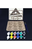 sharpart  sharp&art Ahşap Toplama ve Çıkarma Boyayarak Öğrenme Aktivite Etkinlik Sanat Seti - 2