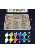 sharpart  sharp&art Ahşap Toplama ve Çıkarma Boyayarak Öğrenme Aktivite Etkinlik Sanat Seti - 3