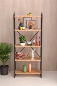 ilkal Kitaplık 5 Raflı Ceviz 180 Cm - 1