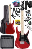 Maxword DE-150RD-35AMP Maple Klavye HH Yüksek Kaliteli 35W Amfili Elektro Gitar Seti - 2