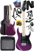 Maxword DE-150PU-35AMP Maple Klavye HH Yüksek Kaliteli 35W Amfili Elektro Gitar Seti - 2