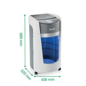 Leitz IQ OptiMax Office Mikro Kesim Evrak İmha Makinesi P5 35L - Beyaz - KOD:83600000 - 4