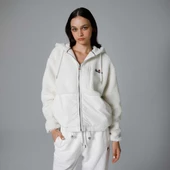 Ellesse Fermuarlı Kapüşonlu Kadın Beyaz Ceket EF181 thumbnail 1