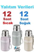 Vagonlife 600 ML Paslanmaz Çelik Termos/Su Matarası Rahat İçim-Taşıma Askılı-FF1005-600ml - 1