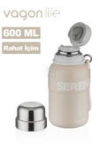Vagonlife 600 ML Paslanmaz Çelik Termos/Su Matarası Rahat İçim-Taşıma Askılı-FF1005-600ml - 11