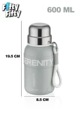 Vagonlife 600 ML Paslanmaz Çelik Termos/Su Matarası Rahat İçim-Taşıma Askılı-FF1005-600ml - 8