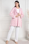 Mecit 6100 Bayan Hamile Lohusa Pembe Sabahlıklı Pijama Takım - 1