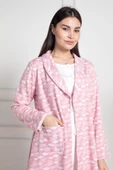 Mecit 6100 Bayan Hamile Lohusa Pembe Sabahlıklı Pijama Takım - 3
