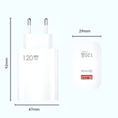 Şarj Aleti Hızlı Güvenli Şarj 120W USB  Type C Uçlu Kablolu Şarj Aleti - 7
