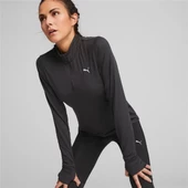 Puma Run Favorite 1/4 Zip Kadın Siyah Koşu/Antrenman Üstü - 523170 01 - 1