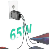 Şarj Aleti Hızlı Güvenli Şarj 65W USB  Type C Uçlu Kablolu Şarj Aleti - 12