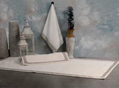 LEYDİ HOME CİHANGİR KREM DİKDÖRTGEN BANYO PASPAS 3 PARÇA - 1