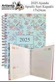 2025 Ajanda Spralli Sert Kapak 1 Adet 17x24 cm Telli Ajanda 2025 Çizgili Ajanda Günlük Planlayıcı Termo Kapak Ofis Okul - 4