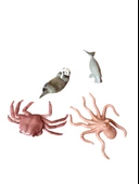 Derinlerin Gizemli Dünyası Çocuğunuzun Odağında! Mini Boy 10 lu Okyanus Canlıları Hayvanları Seti - 2