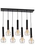 Avonnı Av-60104-7y-bsy Bakır/siyah Boyalı Modern Avize, Metal, 90x17cm - 1