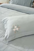 Rivaİstanbul Fiorella Mint Çift Kişilik Çarşaflı Yatak Örtüsü Takımı 6 Parça Uyku Seti thumbnail 6