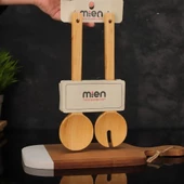 Mien Dayanıklı Bambu 2’li Salata Kaşığı 7B41 thumbnail 2