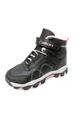Callion 06P Deri Kız Çocuk Sneakers Bot Siyah Pembe - 1