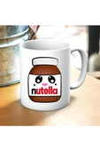 Nutella Kavanoz Baskılı Kupa ve Yastık Hediyelik Set Arkadaşa Hediye - 3