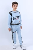 ERKEK ÇOCUK 3 İPLİK EŞOFMAN TAKIMI MNT BASKILI E18 thumbnail 3