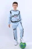 ERKEK ÇOCUK 3 İPLİK EŞOFMAN TAKIMI MNT BASKILI E18 thumbnail 1