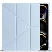 Apple iPad Air 13 2024 Kılıf Tri Folding Kalem Bölmeli Standlı Kılıf - 5