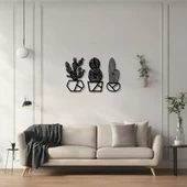 Sanatsal Metal Tablo Kaktüs (Cactus) Metal Duvar Tablosu Doğal thumbnail 2