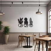 Sanatsal Metal Tablo Kaktüs (Cactus) Metal Duvar Tablosu Doğal thumbnail 3