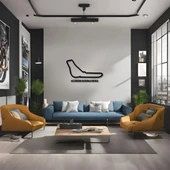 Sanatsal Metal Tablo İtalya Grand Prix Metal Duvar Tablosu Formula 1 - 1