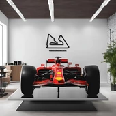 Sanatsal Metal Tablo Bahreyn Grand Prix Metal Duvar Tablosu Formula 1 - 3
