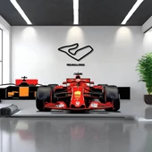 Modern Metal Duvar Sanatı Avusturya Grand Prix Metal Duvar Tablosu Formula 1 thumbnail 4