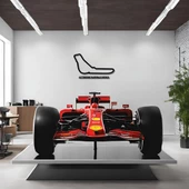 Sanatsal Metal Tablo İtalya Grand Prix Metal Duvar Tablosu Formula 1 - 3