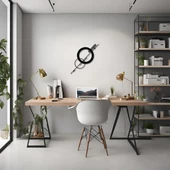Metal Duvar Dekorasyonu Şekil 2 (Modern Circle) Metal Duvar Tablosu Soyut - 1