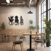 Sanatsal Metal Tablo Kaktüs (Cactus) Metal Duvar Tablosu Doğal thumbnail 5