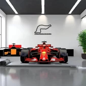 Özel Tasarım Metal Tablolar Emilia Romagna Grand Prix Metal Duvar Tablosu Formula 1 - 4